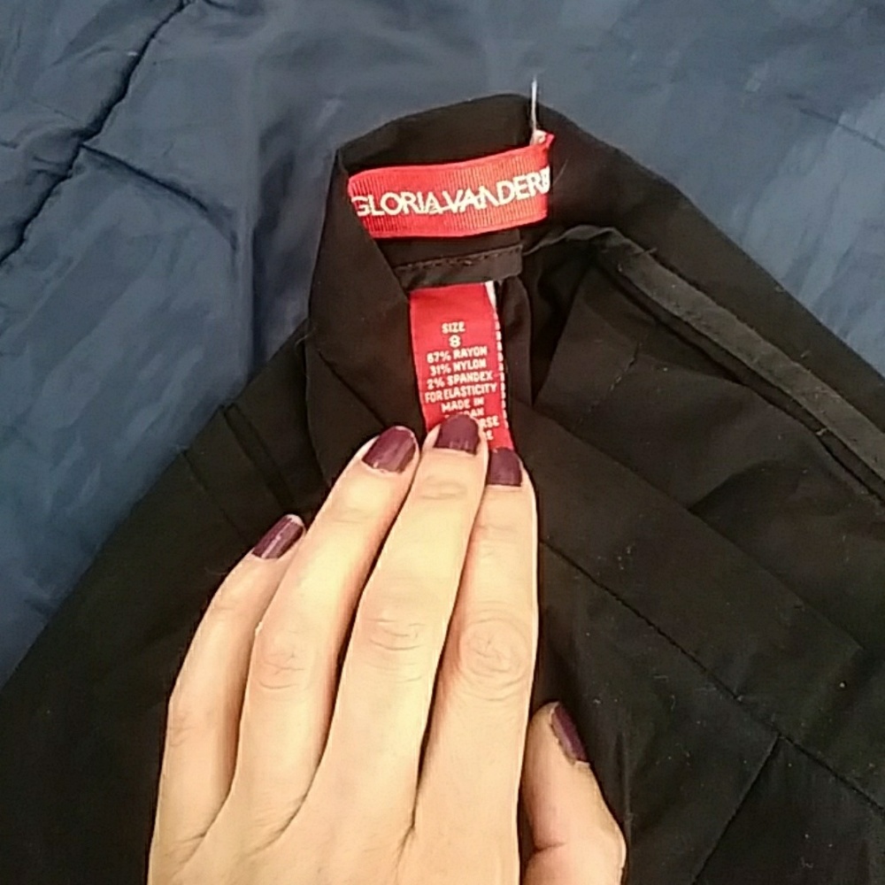 Gloria Vaderbilt Black pants
